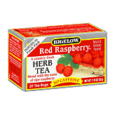 Bigelow  red raspberry herbal tea, all natural, caffeine free Left Picture